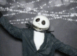 Guest in a festive costume enjoying a holiday GIF photo booth in Calgary
