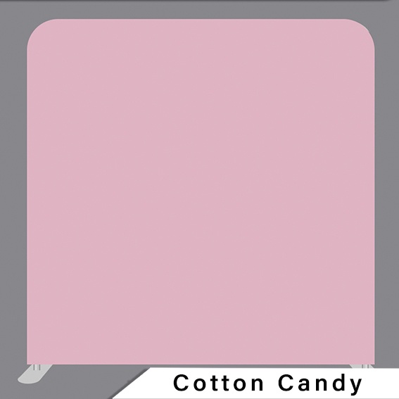 Calgary photo booth backdrop Cotton Candy soft pink design