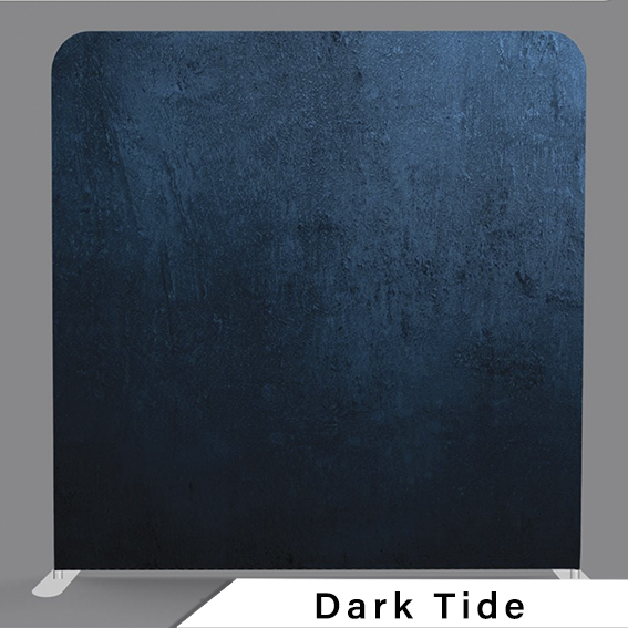 Calgary photo booth backdrop Dark Tide navy ink jagged pattern design