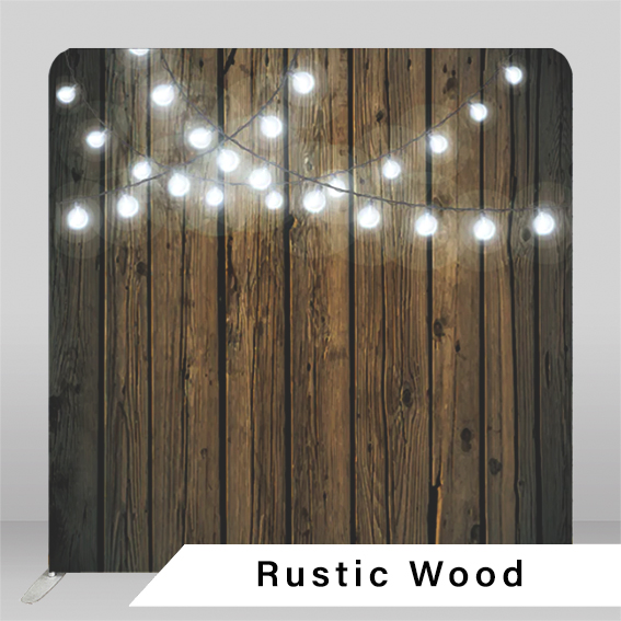 Calgary photo booth backdrop Rustic Wood light natural rustic wood design