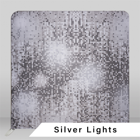 Calgary photo booth backdrop Silver Disco Ball shimmering party design