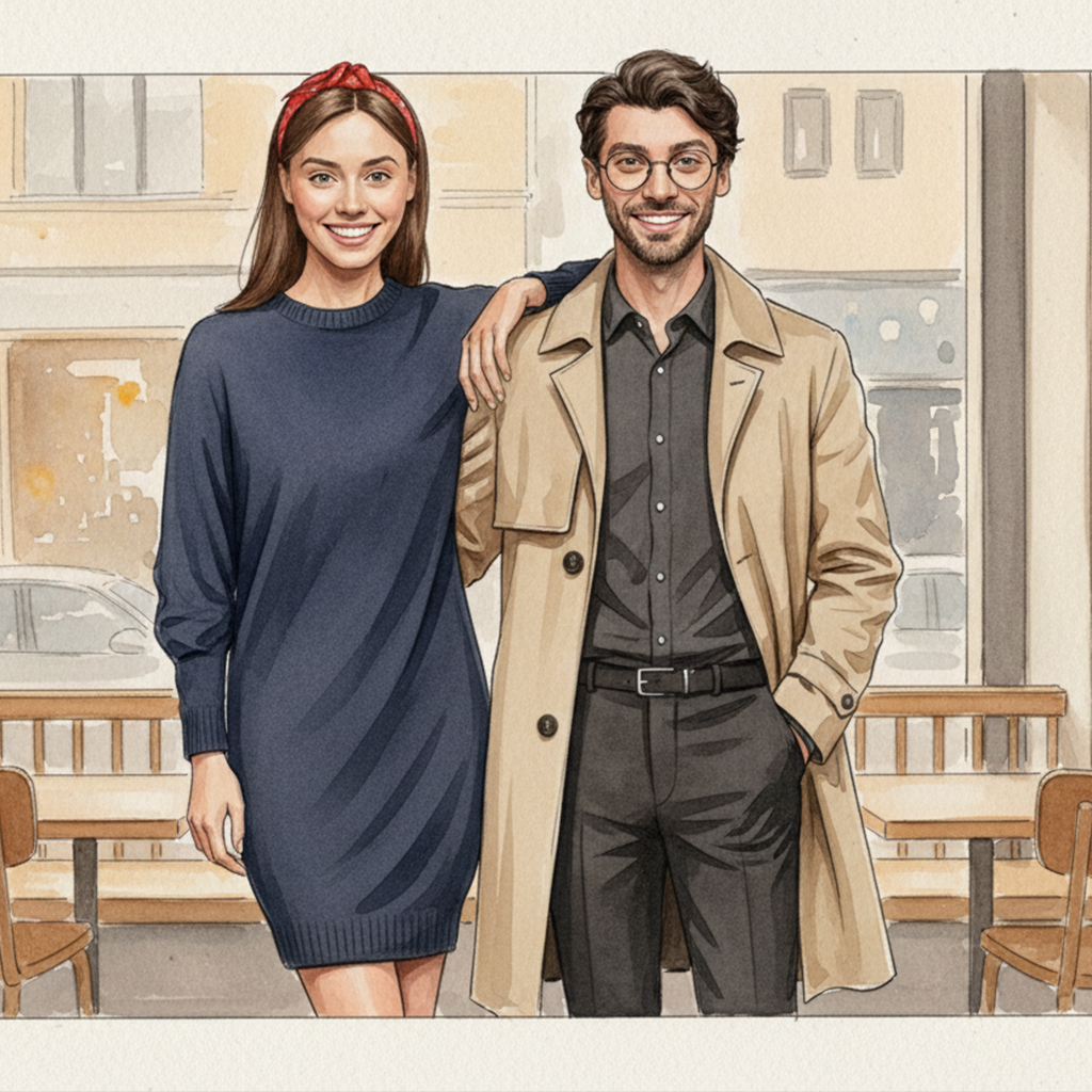 Cartoon sketch AI image created by Robooth photo booth in Calgary for a corporate event